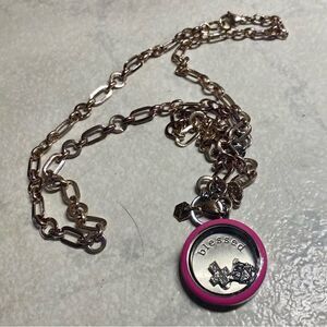 Origami Owl Pink “Blessed” Living Locket With Charms
